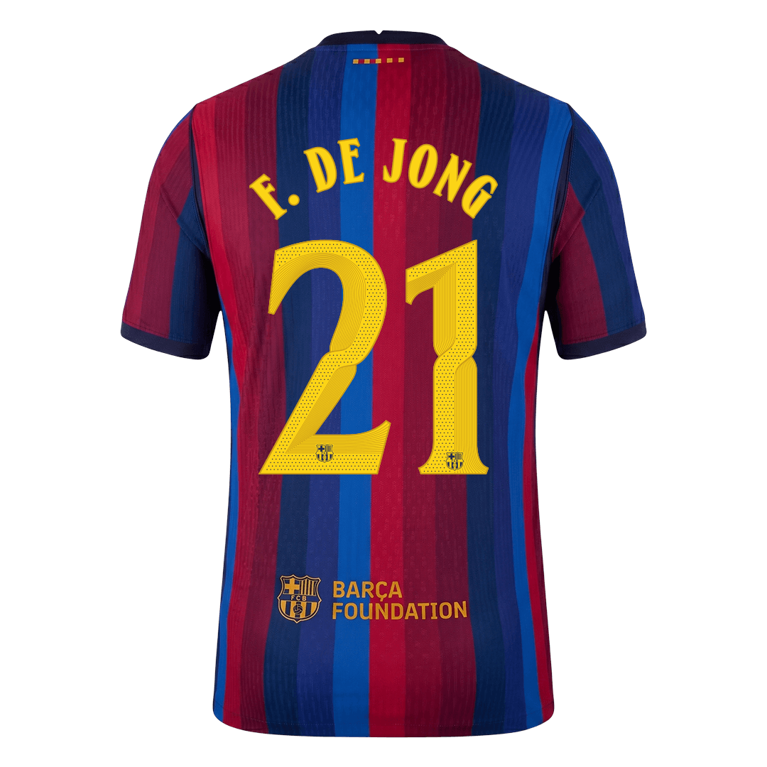 F. DE JONG #21 Barcelona Koduvorm Särk 2026/27 Autentne - UCL