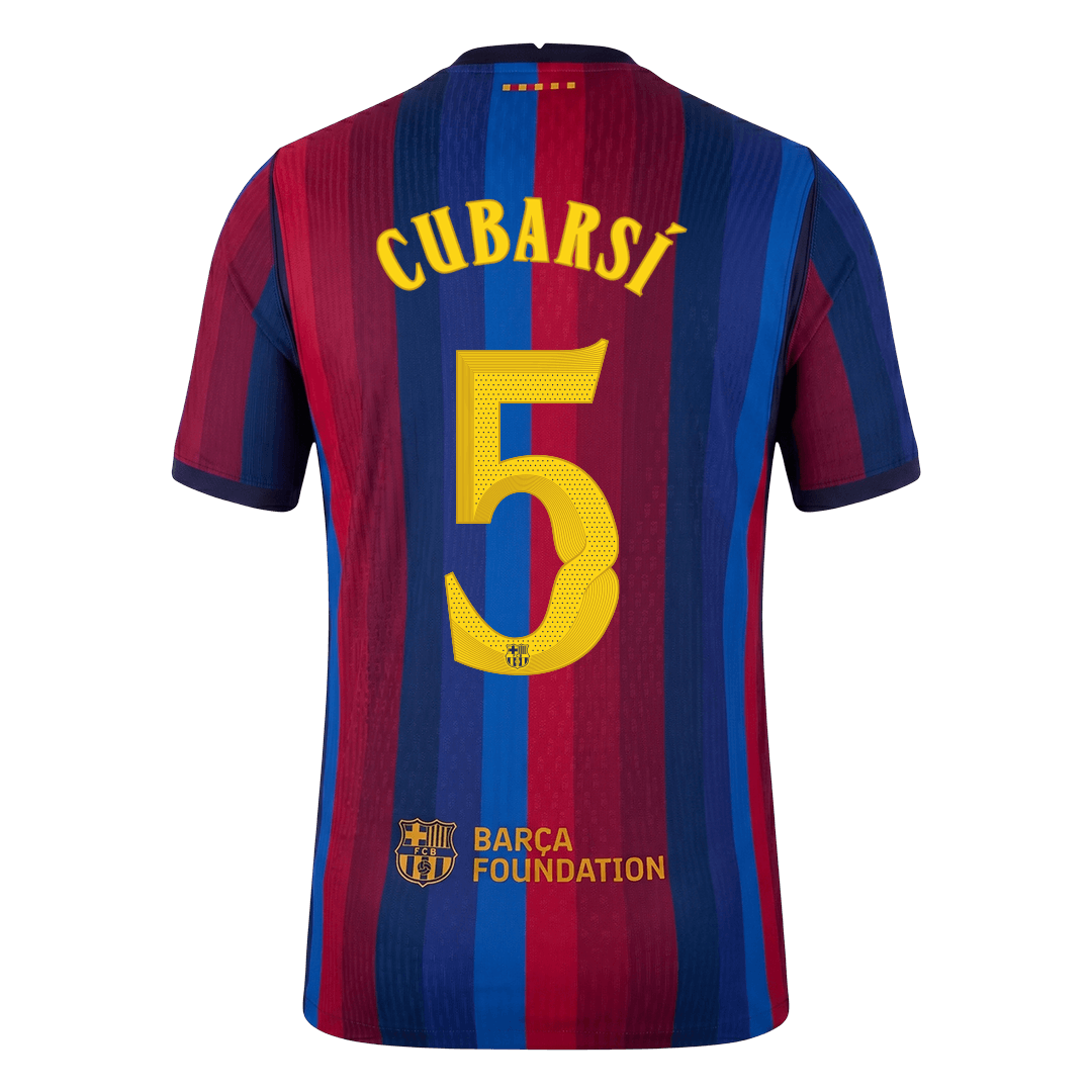 CUBARSÍ #5 Barcelona Koduvorm Särk 2026/27 Autentne - UCL