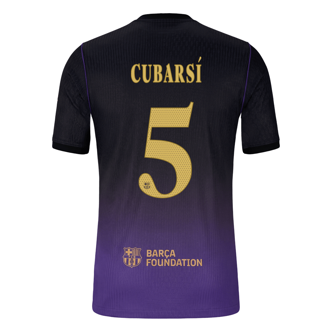 CUBARSÍ #5 Barcelona Võõrsilvorm Särk 2026/27 Autentne - UCL