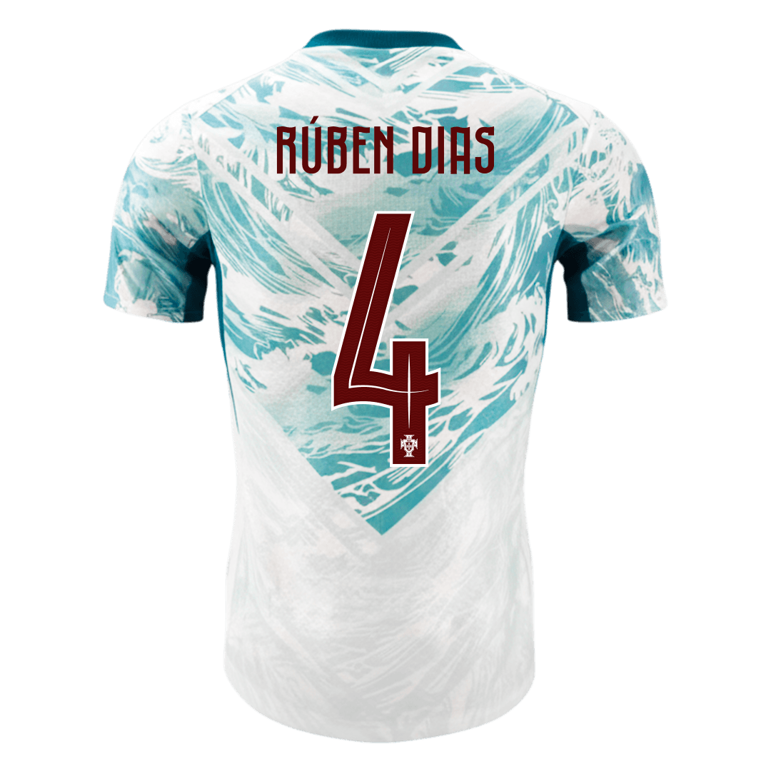 RÚBEN DIAS #4 Portugal Võõrsilvorm Särk 2026 Autentne