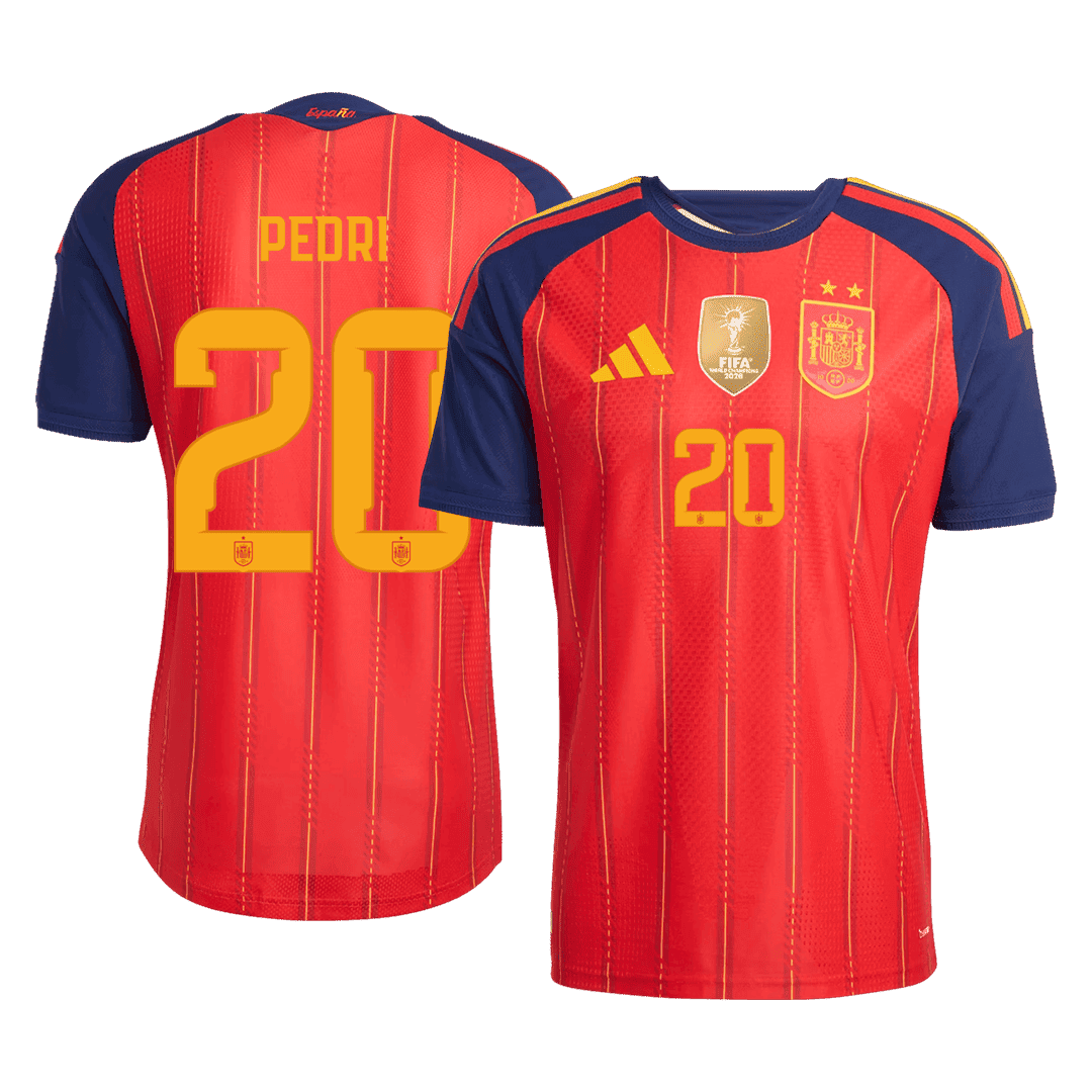 PEDRI #20 Hispaania Koduvorm Särk Champion Edition 2026 - 2 Stars 2026 Autentne