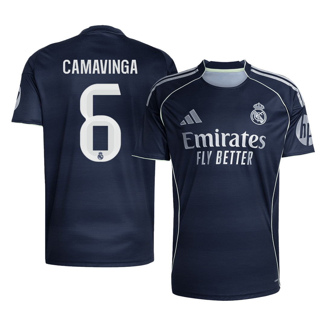 CAMAVINGA #6 Madridi Real Võõrsilvorm Särk 2025/26 - Kvaliteetne