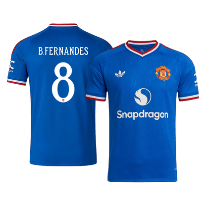 B. FERNANDES #8 Manchester United Võõrsilvorm Särk 2026/27 - UCL