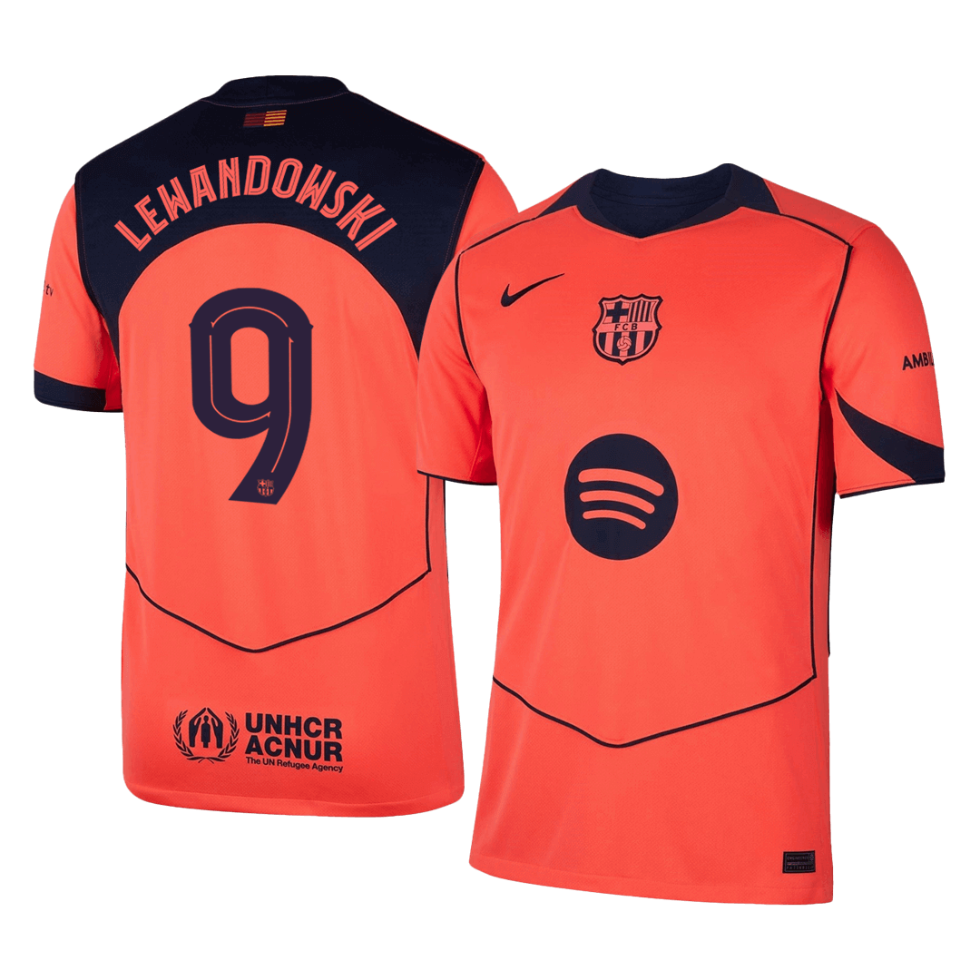 LEWANDOWSKI #9 FC Barcelona Kolmas Särk 2025/26 - UCL
