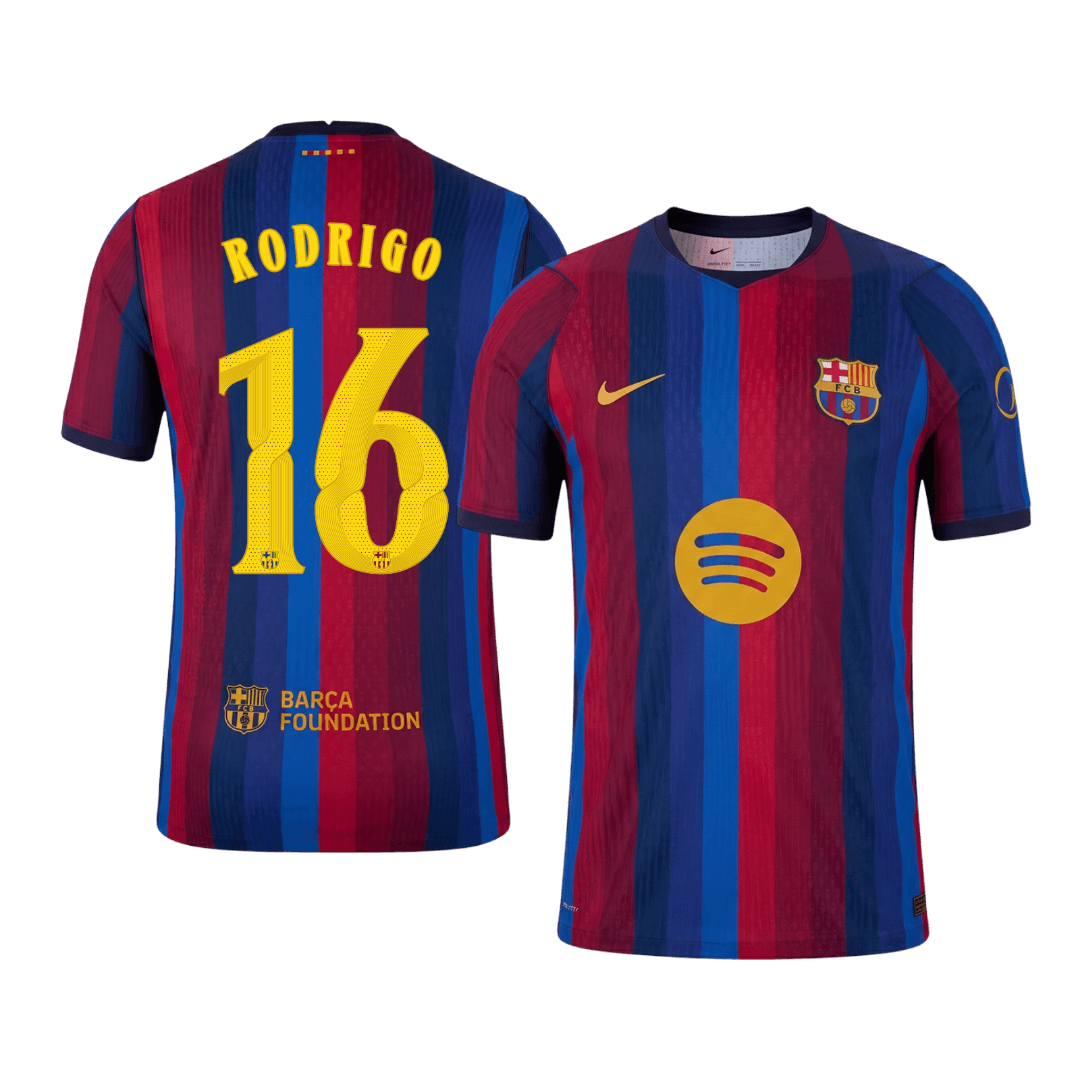 RODRIGO #16 Barcelona Koduvorm Särk 2026/27 Autentne - UCL