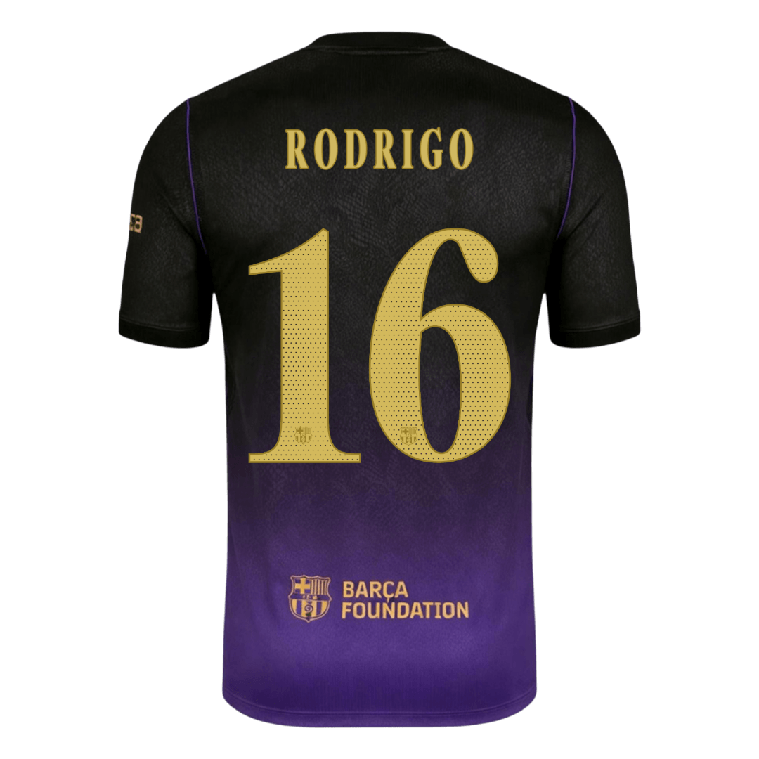 RODRIGO #16 Barcelona Võõrsilvorm Särk 2026/27 - UCL