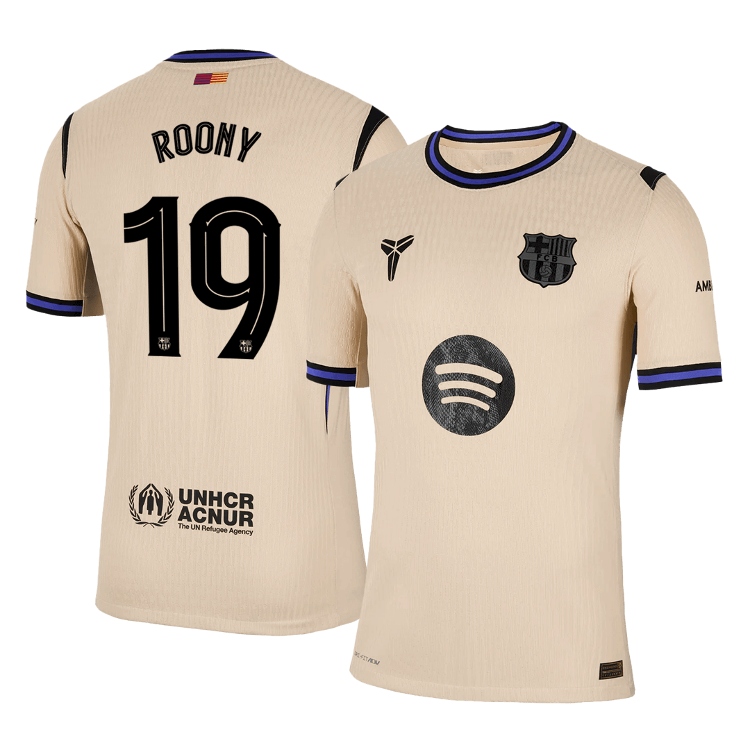 ROONY #19 FC Barcelona Võõrsilvorm Särk 2025/26 Autentne - UCL