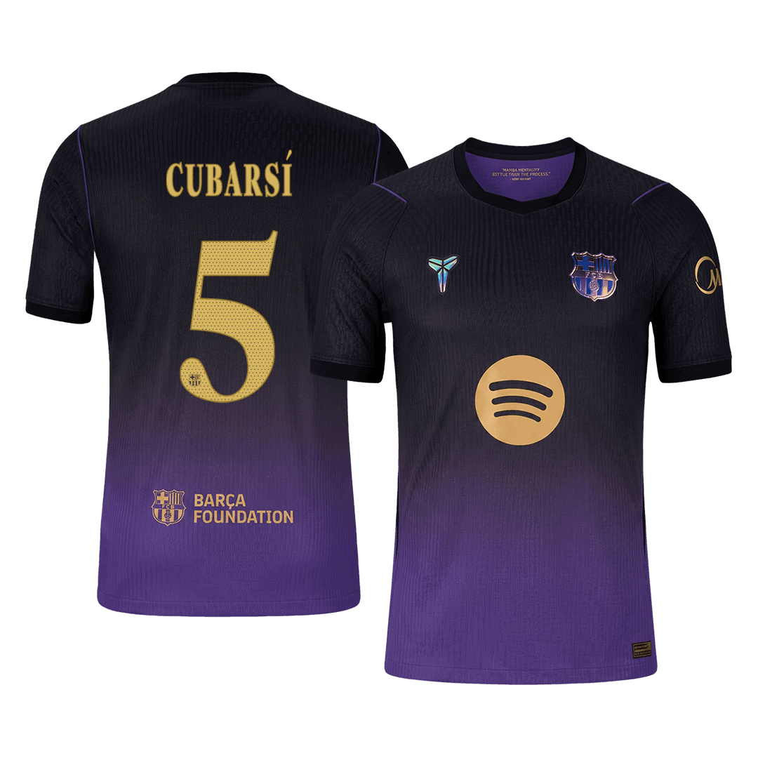 CUBARSÍ #5 Barcelona Võõrsilvorm Särk 2026/27 Autentne - UCL