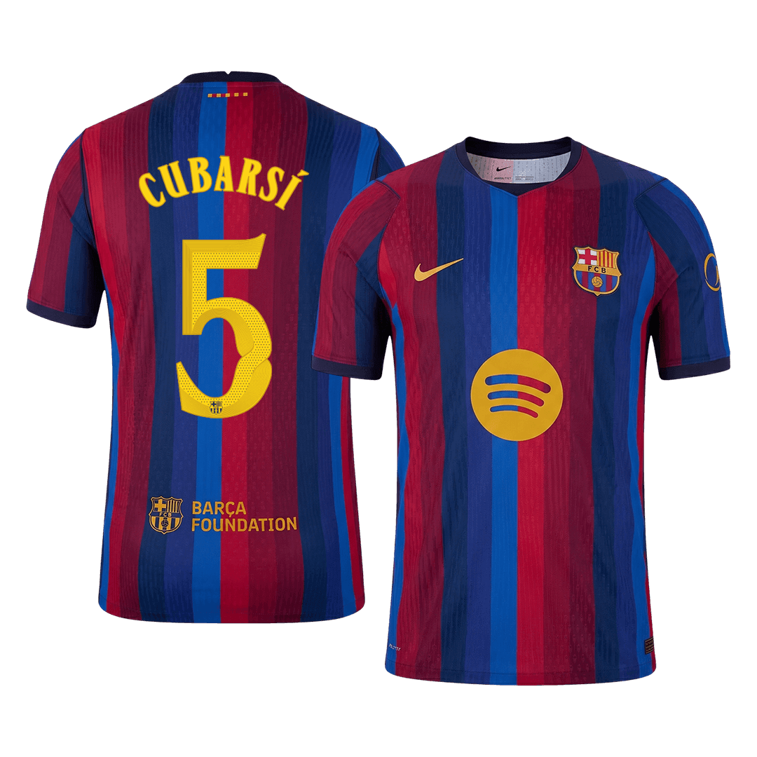 CUBARSÍ #5 Barcelona Koduvorm Särk 2026/27 Autentne - UCL