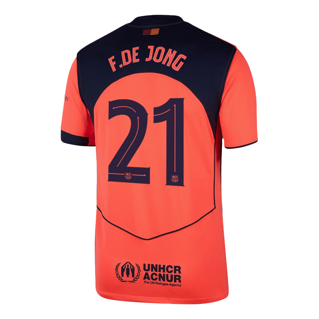 F.DE JONG #21 FC Barcelona Kolmas Särk 2025/26 - UCL