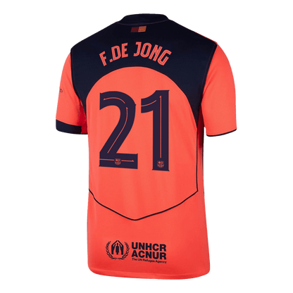 F.DE JONG #21 FC Barcelona Kolmas Särk 2025/26 - UCL