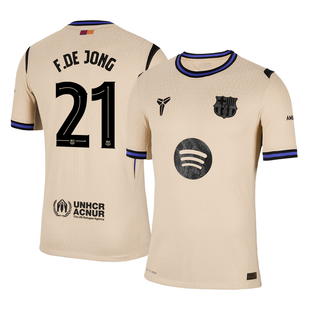 F.DE JONG #21 FC Barcelona Võõrsilvorm Särk 2025/26 Autentne - UCL
