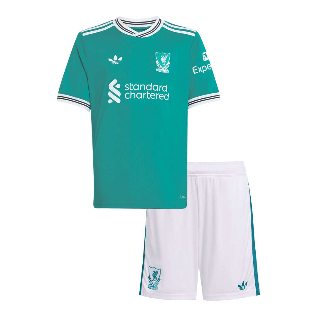 Liverpool Kolmas Laste Jalgpallikomplekt 2025/26
