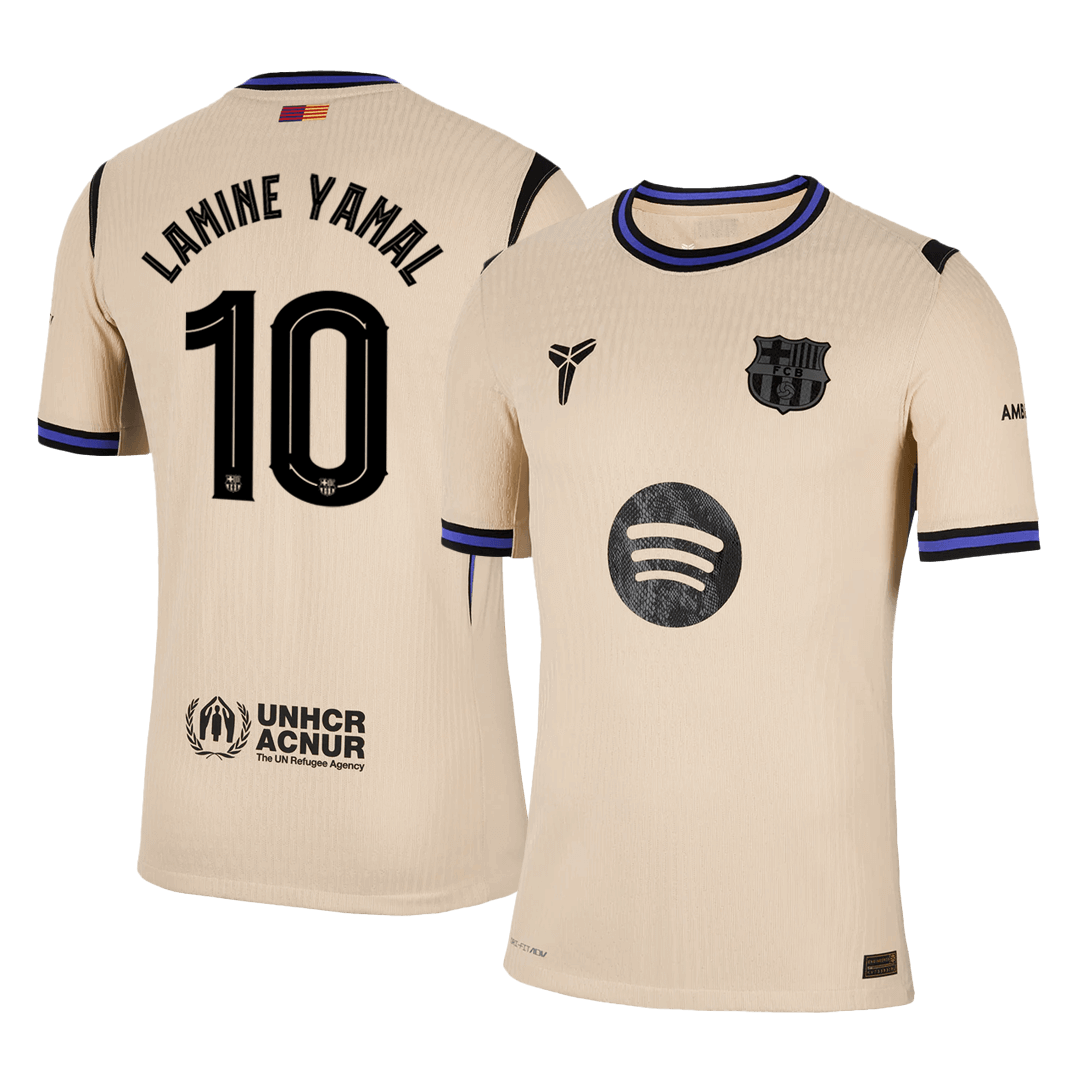 LAMINE YAMAL #10 FC Barcelona Võõrsilvorm Särk 2025/26 Autentne - UCL