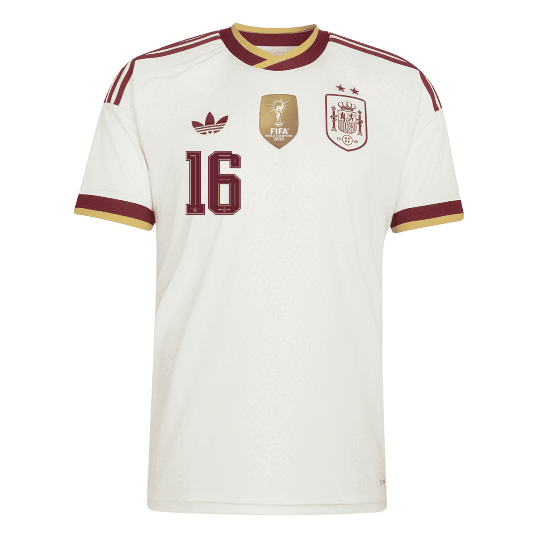 RODRIGO #16 Hispaania Võõrsilvorm Särk Champion Edition 2026 - 2 Stars 2026