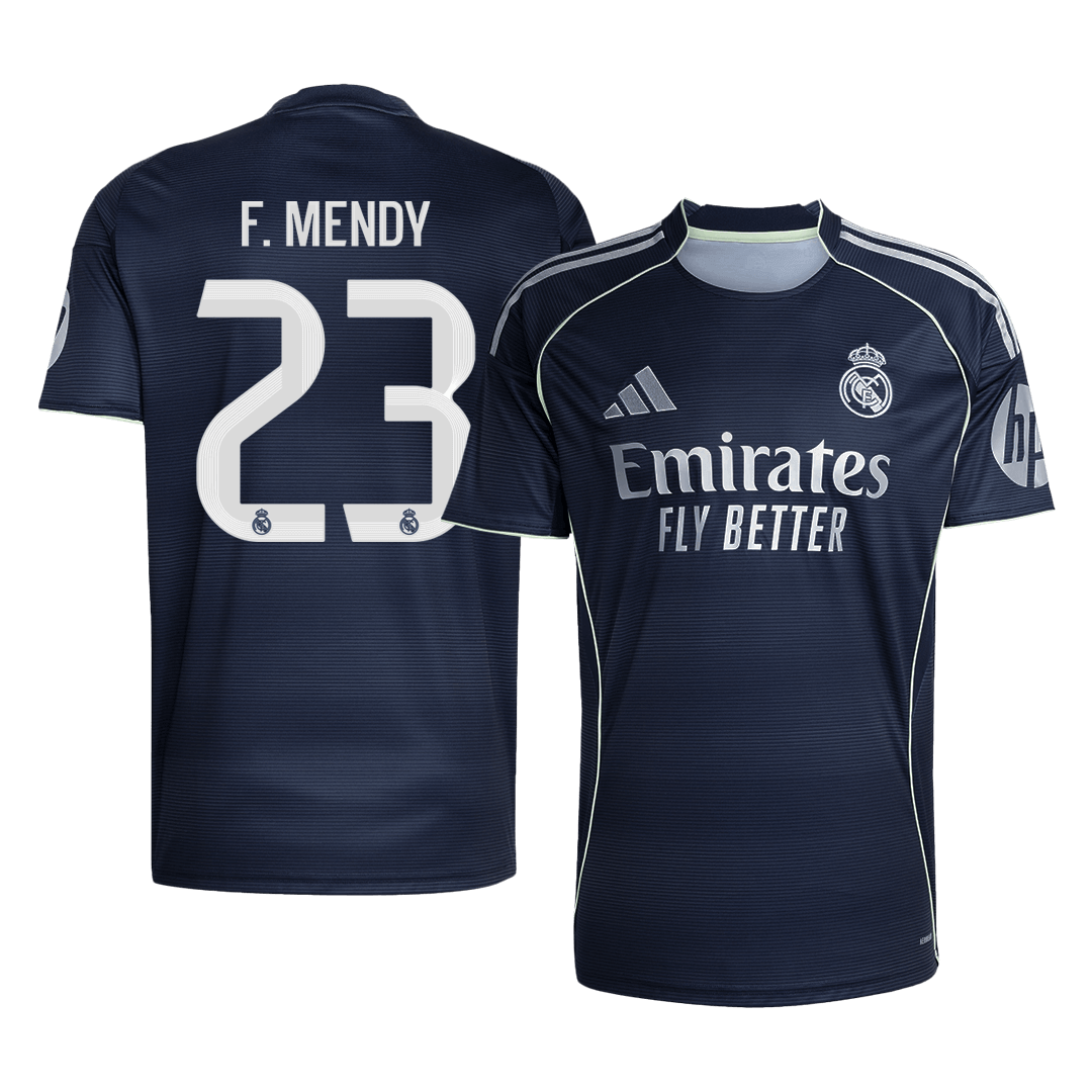 F.MENDY #23 Madridi Real Võõrsilvorm Särk 2025/26 - Kvaliteetne