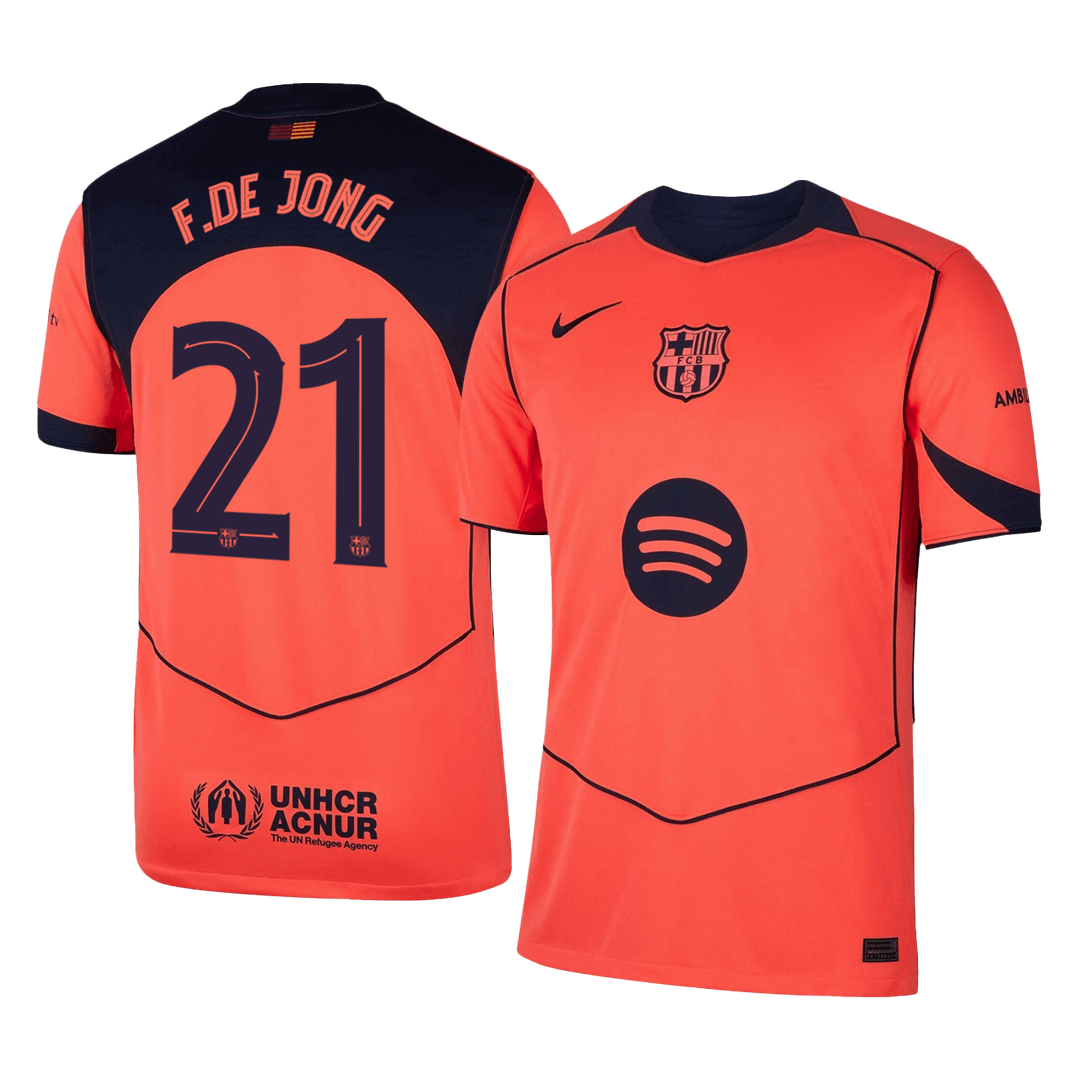 F.DE JONG #21 FC Barcelona Kolmas Särk 2025/26 - UCL
