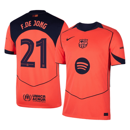 F.DE JONG #21 FC Barcelona Kolmas Särk 2025/26 - UCL