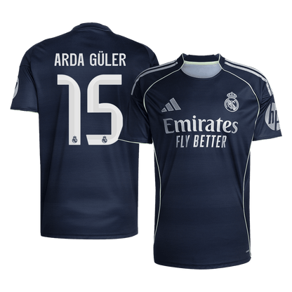 ARDA GÜLER #15 Madridi Real Võõrsilvorm Särk 2025/26 - Kvaliteetne