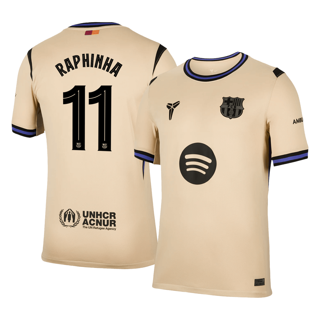 RAPHINHA #11 FC Barcelona Võõrsilvorm Särk 2025/26 - UCL