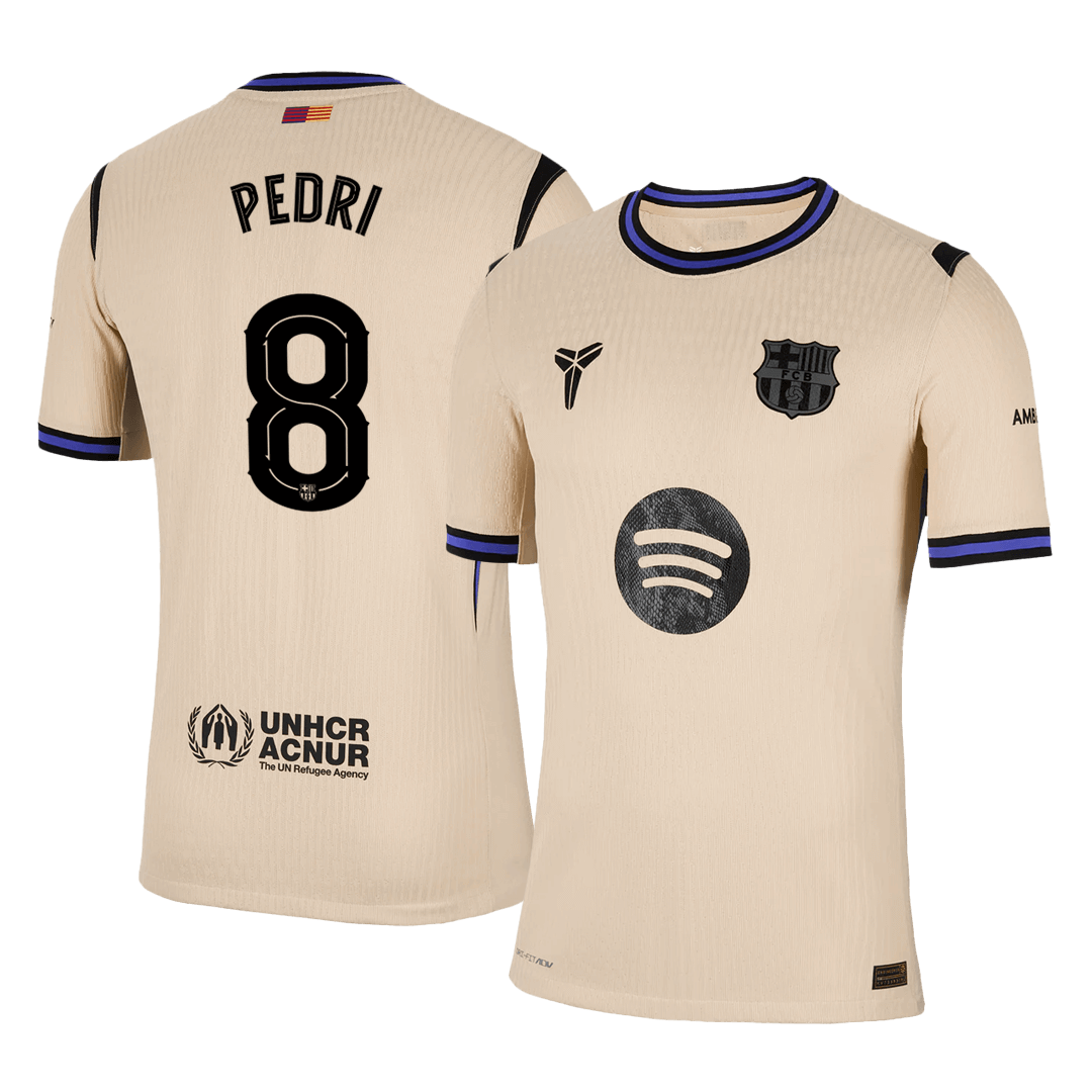 PEDRI #8 FC Barcelona Võõrsilvorm Särk 2025/26 Autentne - UCL