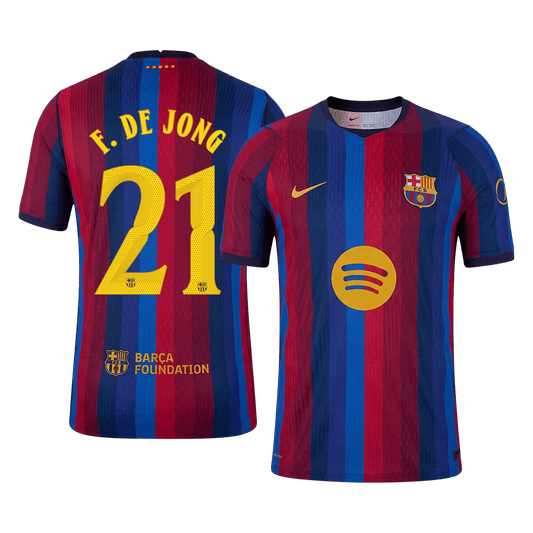 F. DE JONG #21 Barcelona Koduvorm Särk 2026/27 Autentne - UCL