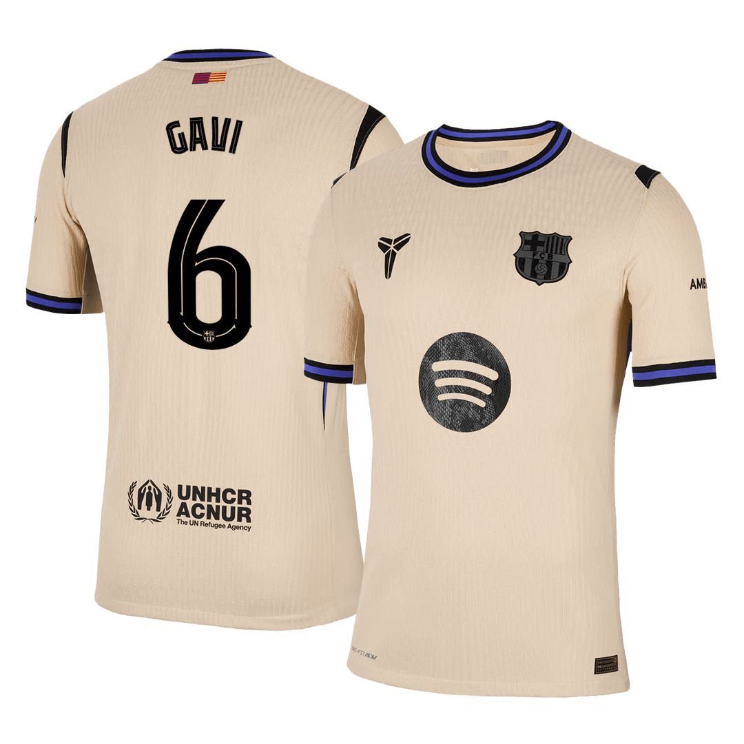 GAVI #6 FC Barcelona Võõrsilvorm Särk 2025/26 Autentne - UCL
