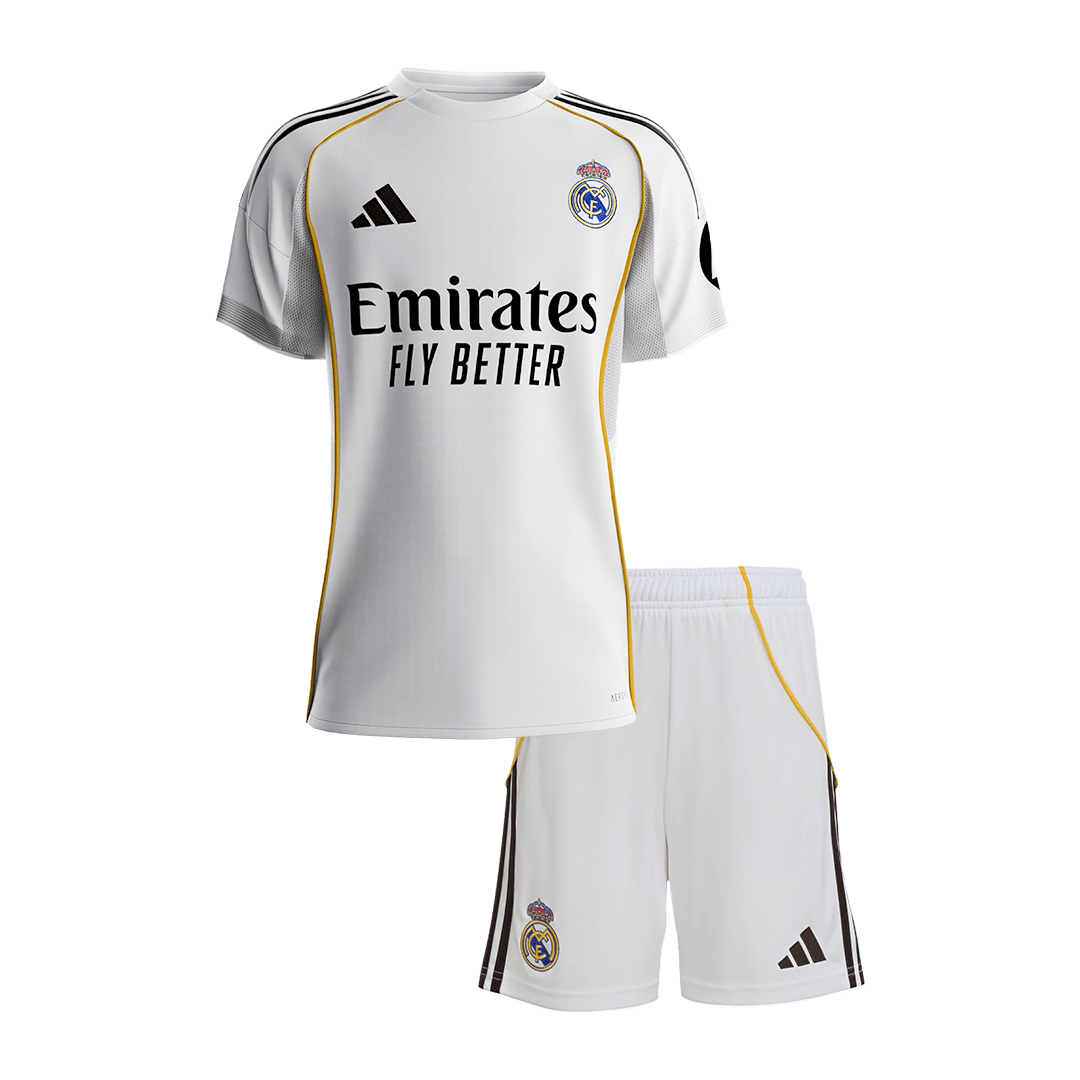 Madridi Real Koduvorm Laste Jalgpallikomplekt 2025/26 - Kvaliteetne