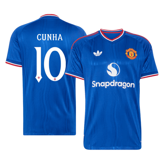 CUNHA #10 Manchester United Võõrsilvorm Särk 2026/27 Autentne - UCL