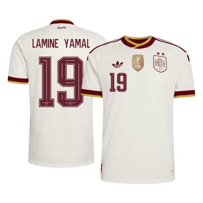 LAMINE YAMAL #19 Hispaania Võõrsilvorm Särk Champion Edition 2026 - 2 Stars 2026 Autentne