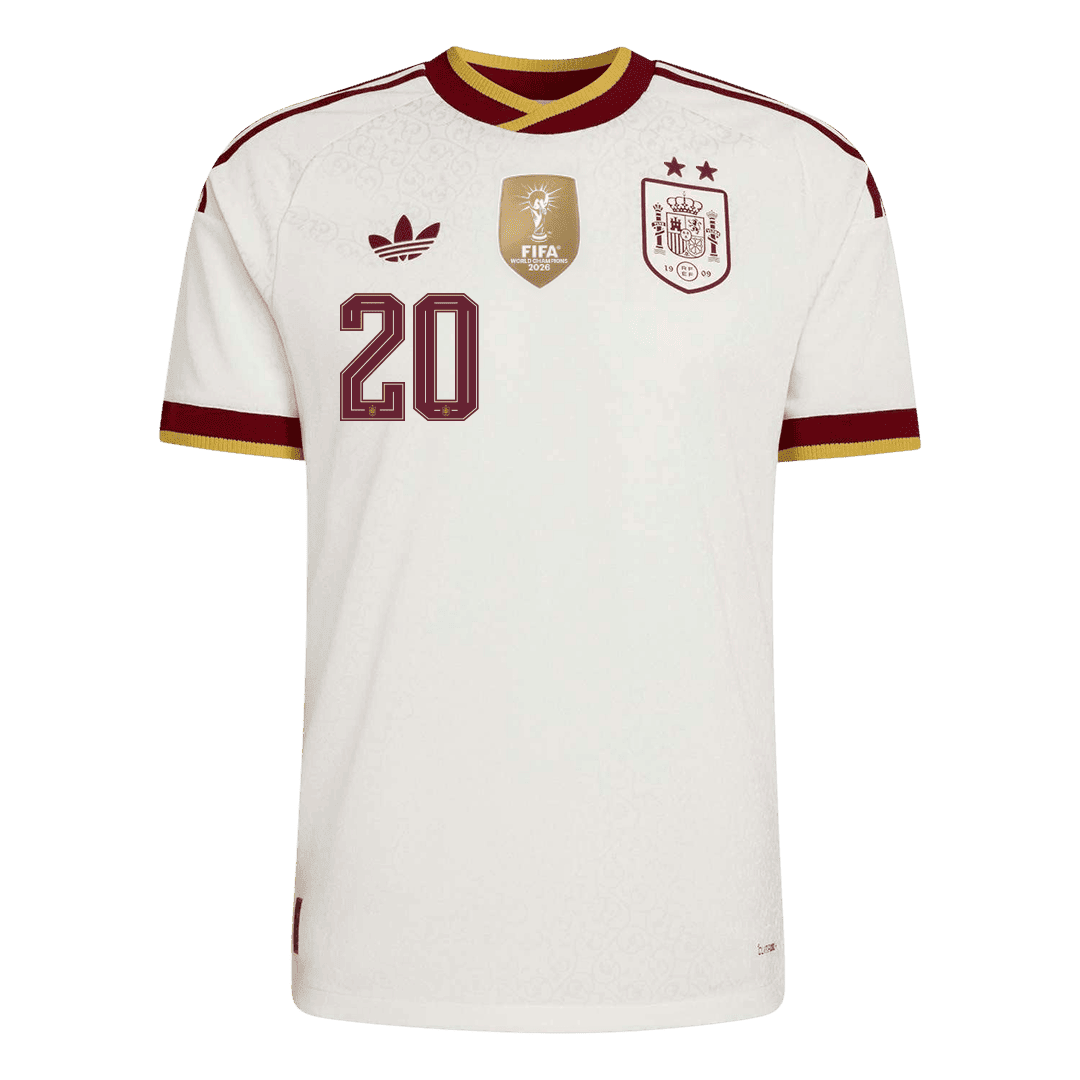 PEDRI #20 Hispaania Võõrsilvorm Särk Champion Edition 2026 - 2 Stars 2026 Autentne