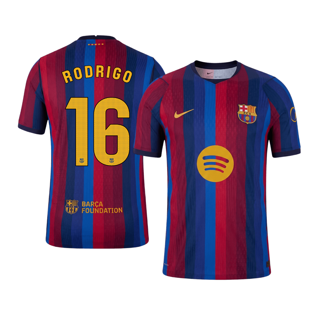 RODRIGO #16 Barcelona Koduvorm Särk 2026/27 Autentne