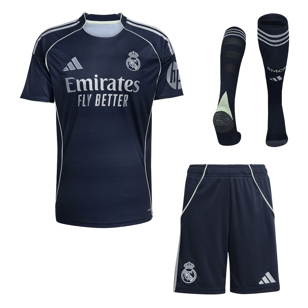 Madridi Real Võõrsilvorm Jalgpallikomplekt 2025/26 - Kvaliteetne