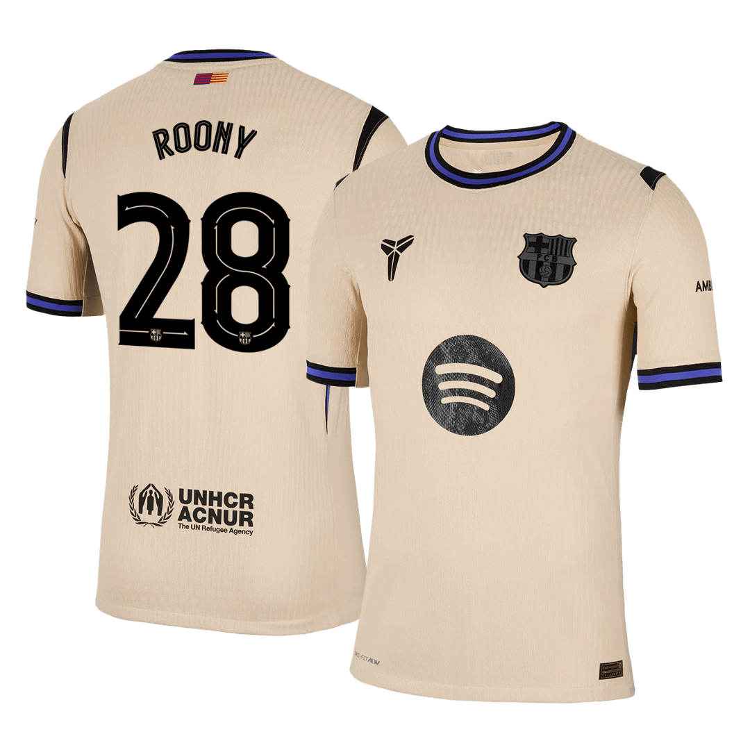 ROONY #28 FC Barcelona Võõrsilvorm Särk 2025/26 Autentne - UCL