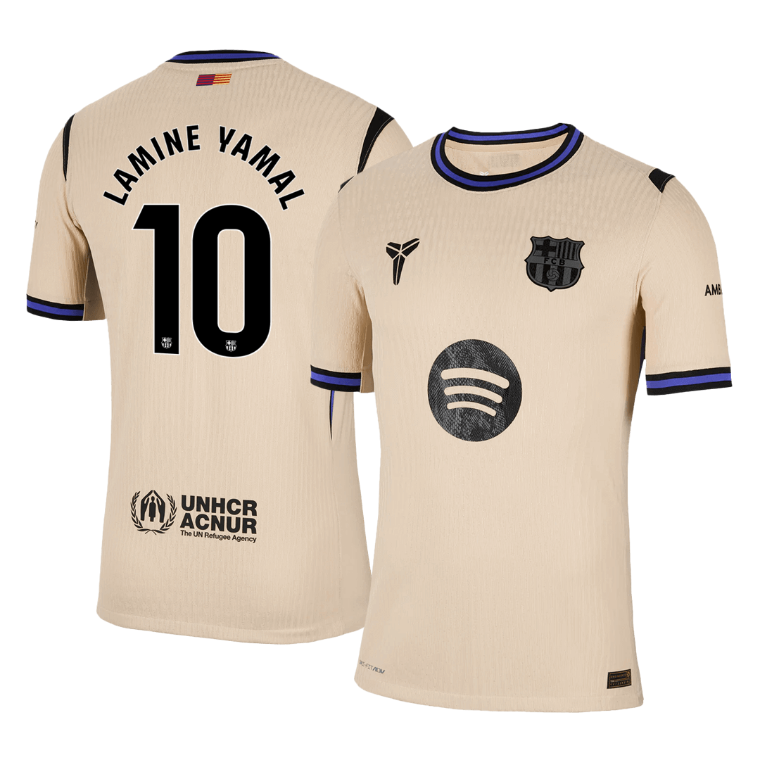 LAMINE YAMAL #10 FC Barcelona Võõrsilvorm Särk 2025/26 Autentne