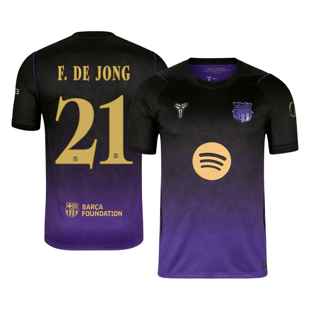 F. DE JONG #21 Barcelona Võõrsilvorm Särk 2026/27 - UCL